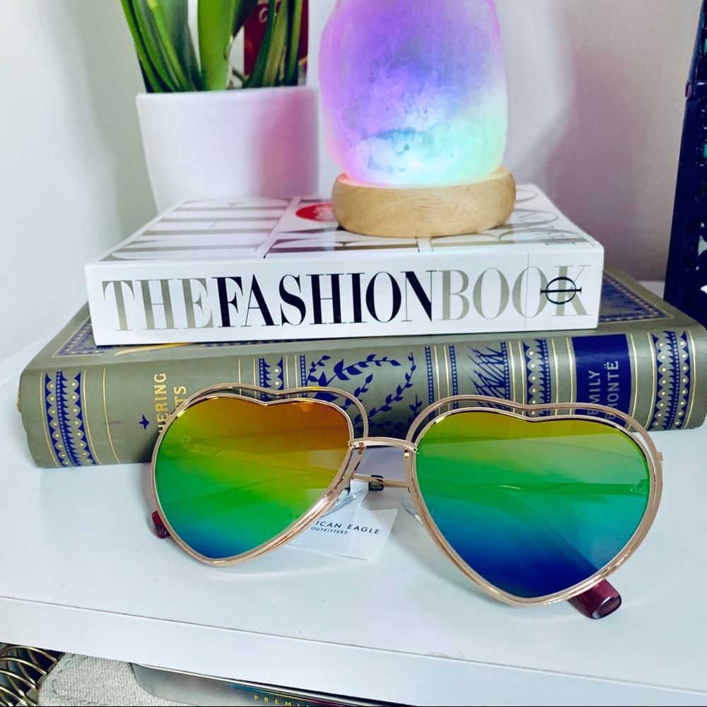 AE Rainbow Heart-Shaped Sunglasses